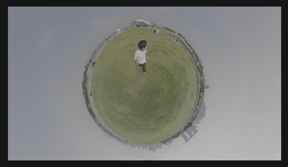 Insta360 X6 footage before MonoChrom LUT